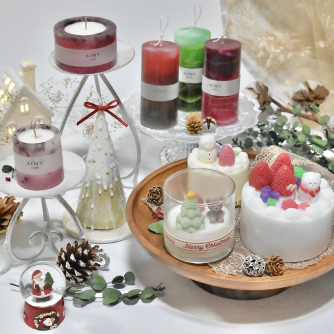 花びら舞うミニアロマキャンドル